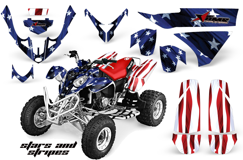 Polaris Predator 500 Graphics Kit Stars&Stripes